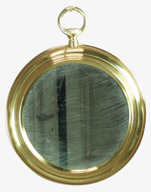 Brass Pocket Watch Mirror - Locket