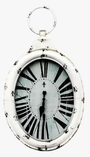 Clock Wall Clock Pocket Watch - Antique Cream Iron Clock (white)