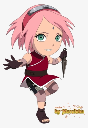 Naruto Uzumaki Chibi Art By Songokukai Naruto Masashi - Sakura The Last Chibi