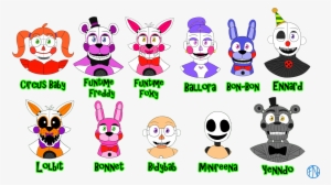 All Credits Go To Rebornica And Who Drew Them, Fnafnations - Fox Animatronic Ref Sheets