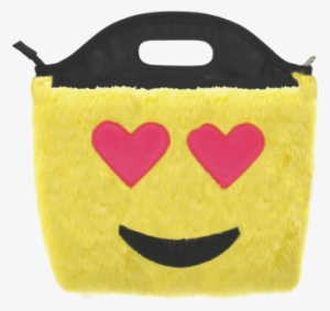 Heart Eyes Emoji Furry Lunch Tote - Emoji