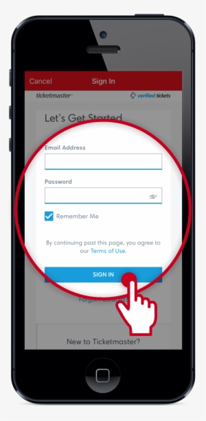 Enter Your Ticketmaster - Parking