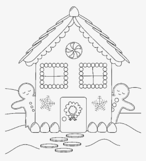Home Of Gingerbread Coloring Pages - Gingerbread Man And House Colouring Pages