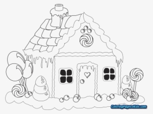 Christmas Coloring Pages Gingerbread House - Colouring Pages Of Candy House