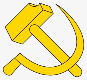 Hammer And Sickle Png Download - Foice E Martelo Amarelo