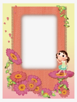 Imagens,templates,frames E Molduras Png E Psd Para - Png Flower Kids Frame