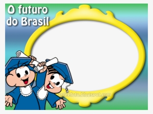 Monica Formatura - Moldura De Natal Com A Turma Da Monica