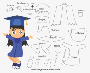 Molde De Boneca De Formatura De Eva