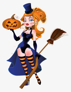 Tubes Halloween Teen Décor, Teen Witch, Teen Rooms, - Sexy Witch Clipart