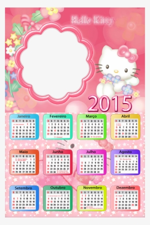 Moldura Helly Kitty 2015 - Hello Kitty Kalender 2019