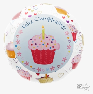 Cupcake Hearts Feliz Cumpleaños 18 In*