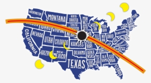 Are You On The Path Of The Upcoming Solar Eclipse - United States Of America Map With Names