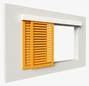 Girasol Alu Inclined Blades 2 Leaves Double 3d View - Window Blind