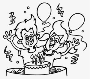 Dibujo De Cumplea Os Hermanos Para Colorear Dibujos - Fiesta De Cumpleaños Para Colorear