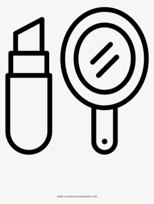 Makeup Coloring Page - Desenho De Maquiagem Para Colorir