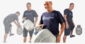 Paul Delivering Propane Tanks - Tank