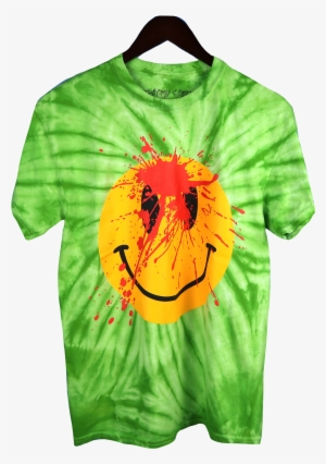 Playboi Carti Die Lit Tour Tie Dye Smiley Face T-shirt - Playboi Carti Die Lit Merch