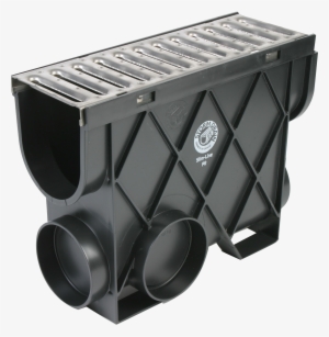 R3435 Reln Inline Sump With Stainless Steel Grate - Storm Drain Slimline Pit Black Grate