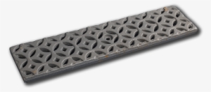 17 7/8″x4 1/16″x3/4″ Decorative Cast Iron Trench Grate - Grille