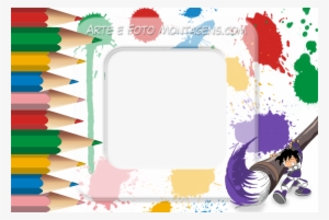 Moldura Infantil Escola Png - Picture Frame