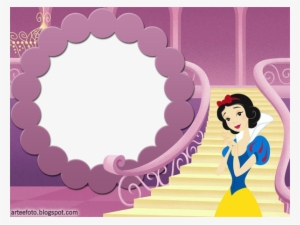 Branca De Neve - Snow White Pink Background