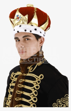 Red Kings Crown - Elope Costumes King Red Adult Hat