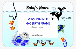 Under The Sea Whale Gift Card Presentation Package - Gift Card