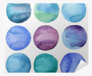 Watercolor Hand Painted Circles Collection Poster • - Melissa Van Hise Colorsphere Iii Framed Painting Print