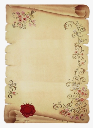 Pergamino Redwax Letterpaper Drawings Flowers
