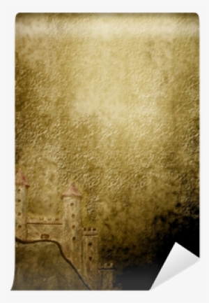 Fondo Papel Antiguo Pergamino Castillo Wall Mural • - Paper