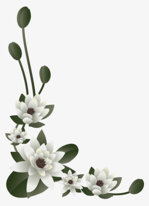 Floral, Cantos, Clipart, Png, Desenho, Transparente, - Flores Para Boda Png