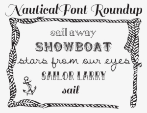 Free Font Roundup - Nautical Fonts