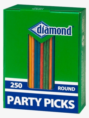 Diamond® Party Picks - Diamond Party Picks, Round - 250 Picks