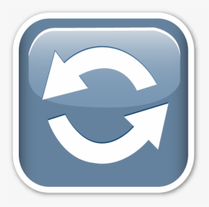 Anticlockwise Downwards And Upwards Open Circle Arrows - Emoticon