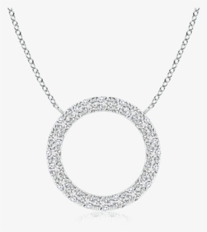 Lab Grown Diamond Open Circle Necklace