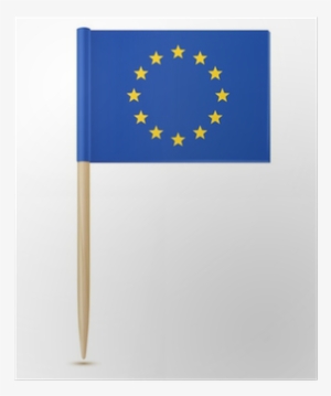 Official Flag Of European Union Toothpick Poster • - European Union