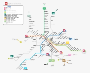 Rome Metro Map - Rome Fr1 Train Map