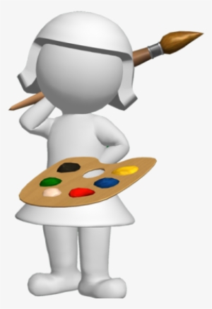 3d Women Drawing - Painting