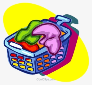 Laundry Hamper, Dirty Clothes Royalty Free Vector Clip - Laundry Basket Clip Art