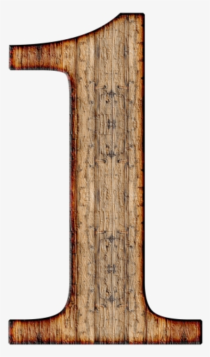 Descargar - Wood Number 1 Png