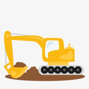 Excavator Svg Transparent Download Huge Freebie - Cute Excavator