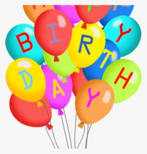 Balloon Transparent 1st Birthday - Happy Birthday Clipart No Background