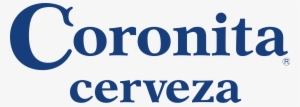 Coronita Cerveza Text Logo Blue - Logo Coronita