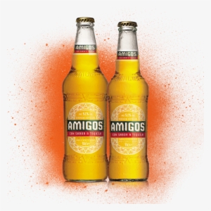 A Golden, Easy Drinking Beer With A Punch Of Tequila - Amigos Tequila Flavoured Beer 500ml