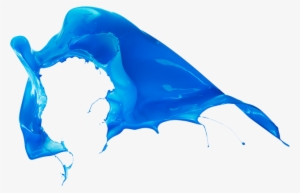 Pintura Que Actua Como Recubrimiento Brindando El Efecto - Blue Paint Splash Png