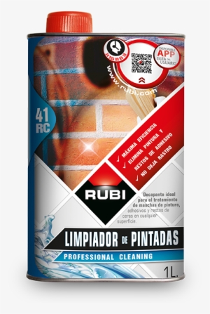 Rc41limpiador De Pintadas - Limpiador De Epoxy Rubi Rc-42 - 1 Litro