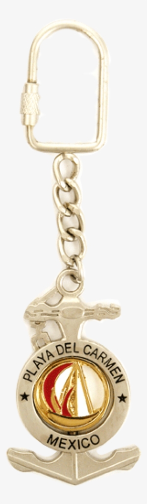 Llavero Playa Del Carmen Velero Con Ancla - Necklace