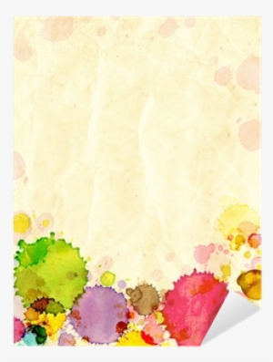 Vinilo Pixerstick Vieja Textura De Papel Con Manchas - Fondos De Manchas De Pintura