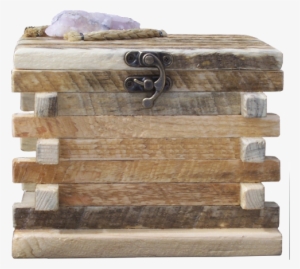 Rustic Wood Log Cabin Urn With Quartz Stone For Large - Pet