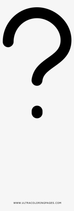 Dibujo De Signo De Interrogación Para Colorear - Question Mark
